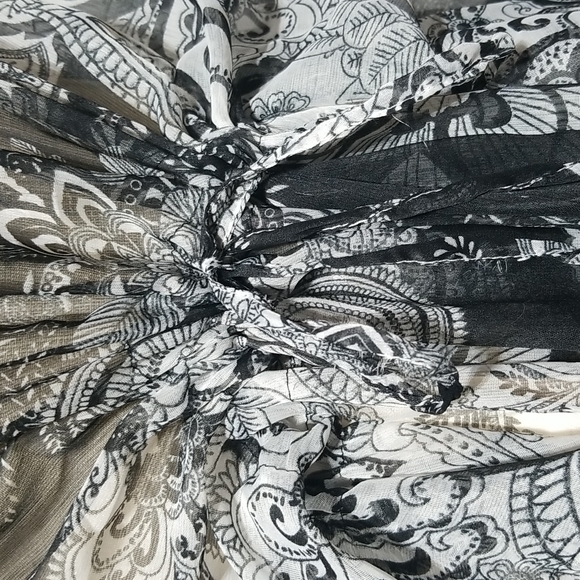 Sheer Asymetrical Blouse Dress - Picture 5 of 8